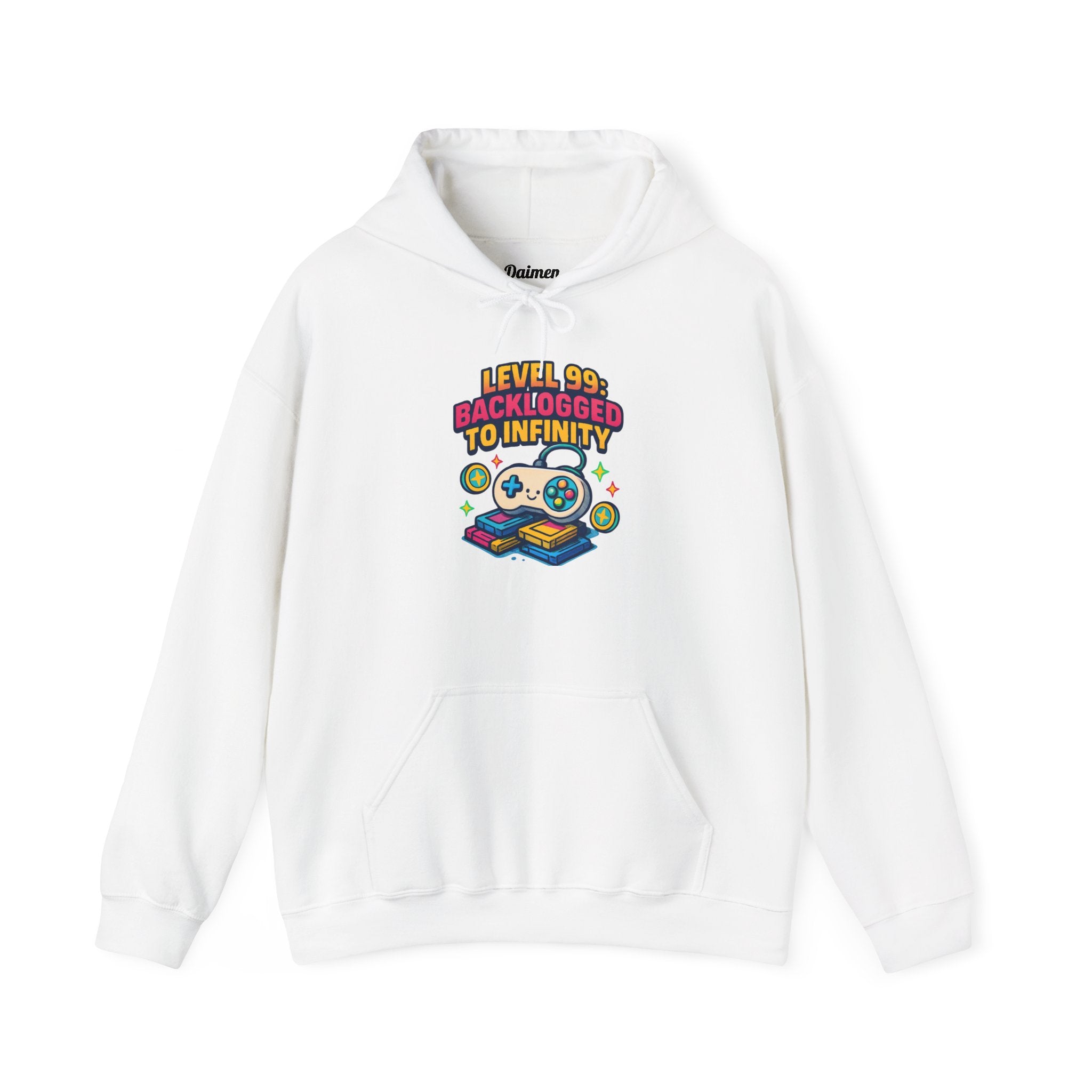 Gaming Hoodie - 'Back Logged to Infinity' Retro Controllers Sweatshirt