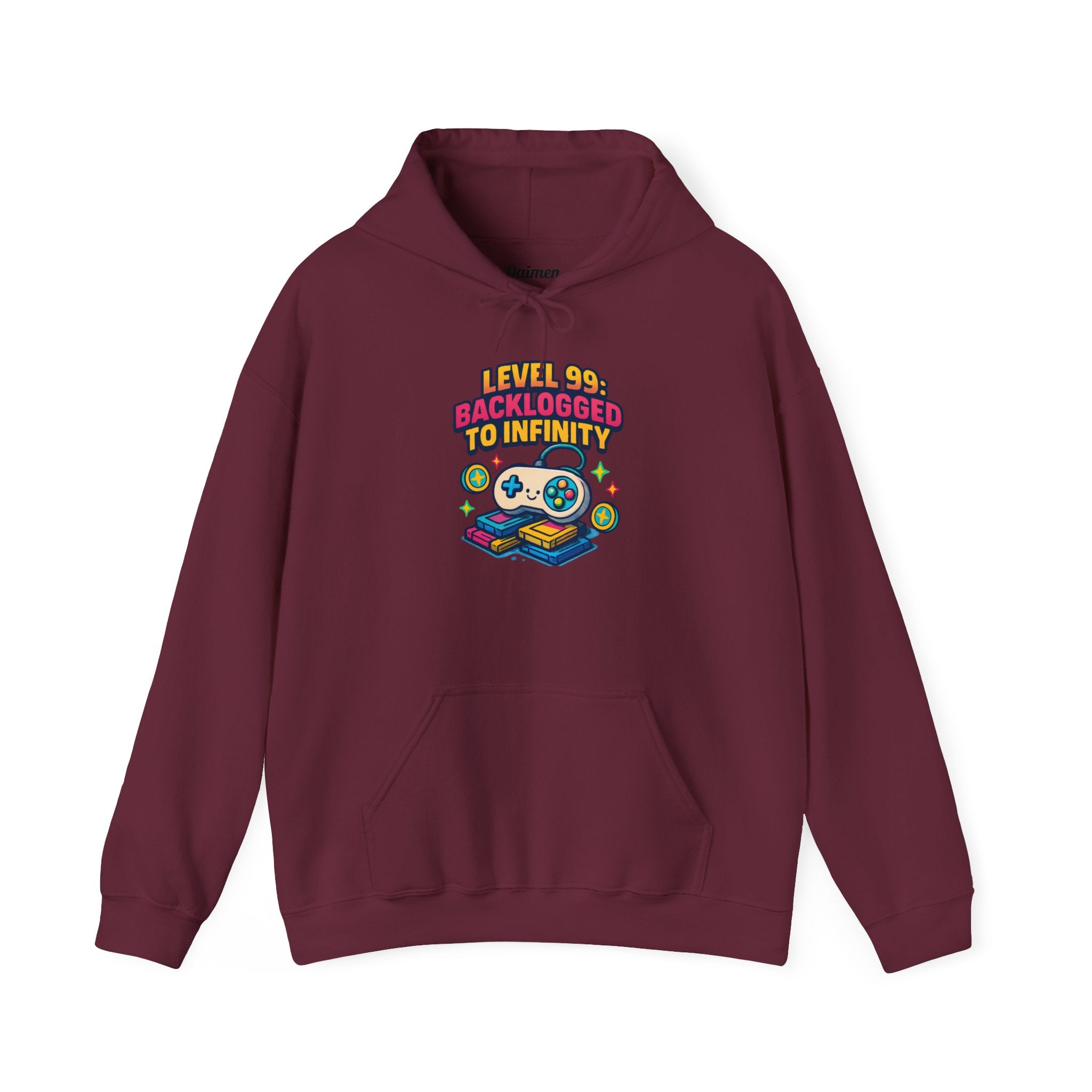 Gaming Hoodie - 'Back Logged to Infinity' Retro Controllers Sweatshirt