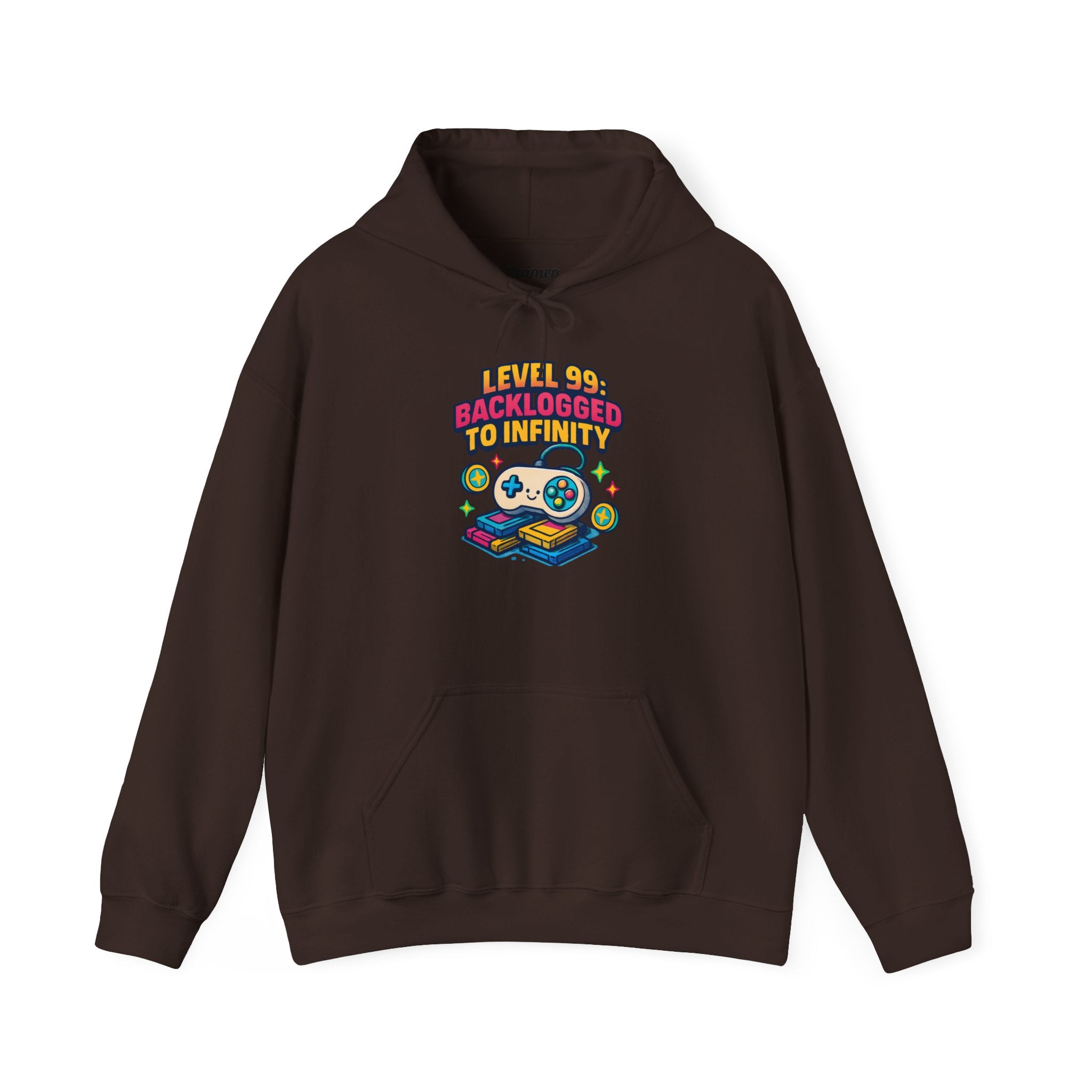 Gaming Hoodie - 'Back Logged to Infinity' Retro Controllers Sweatshirt