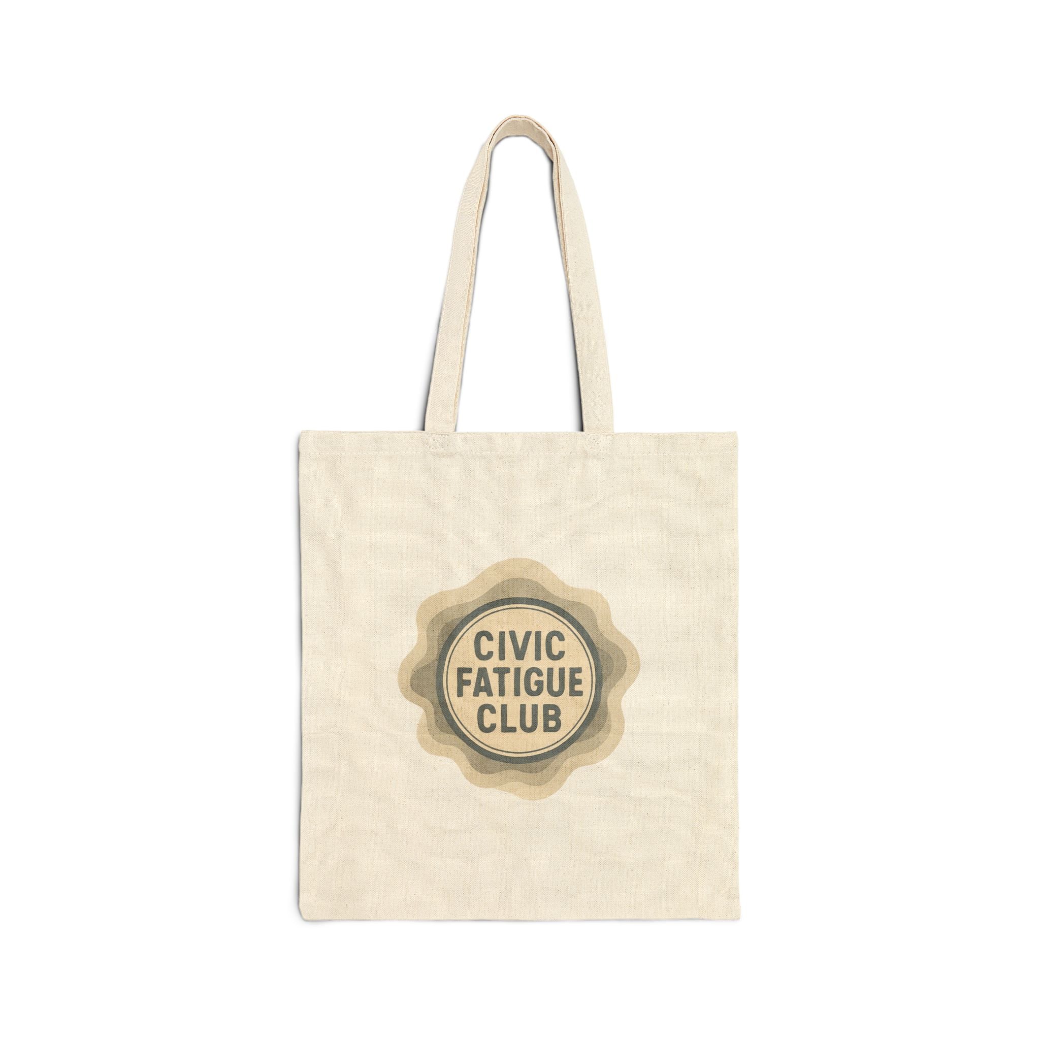 Tote Bag — "Civic Fatigue Club" Canvas Tote (Eco-Friendly Everyday Bag)