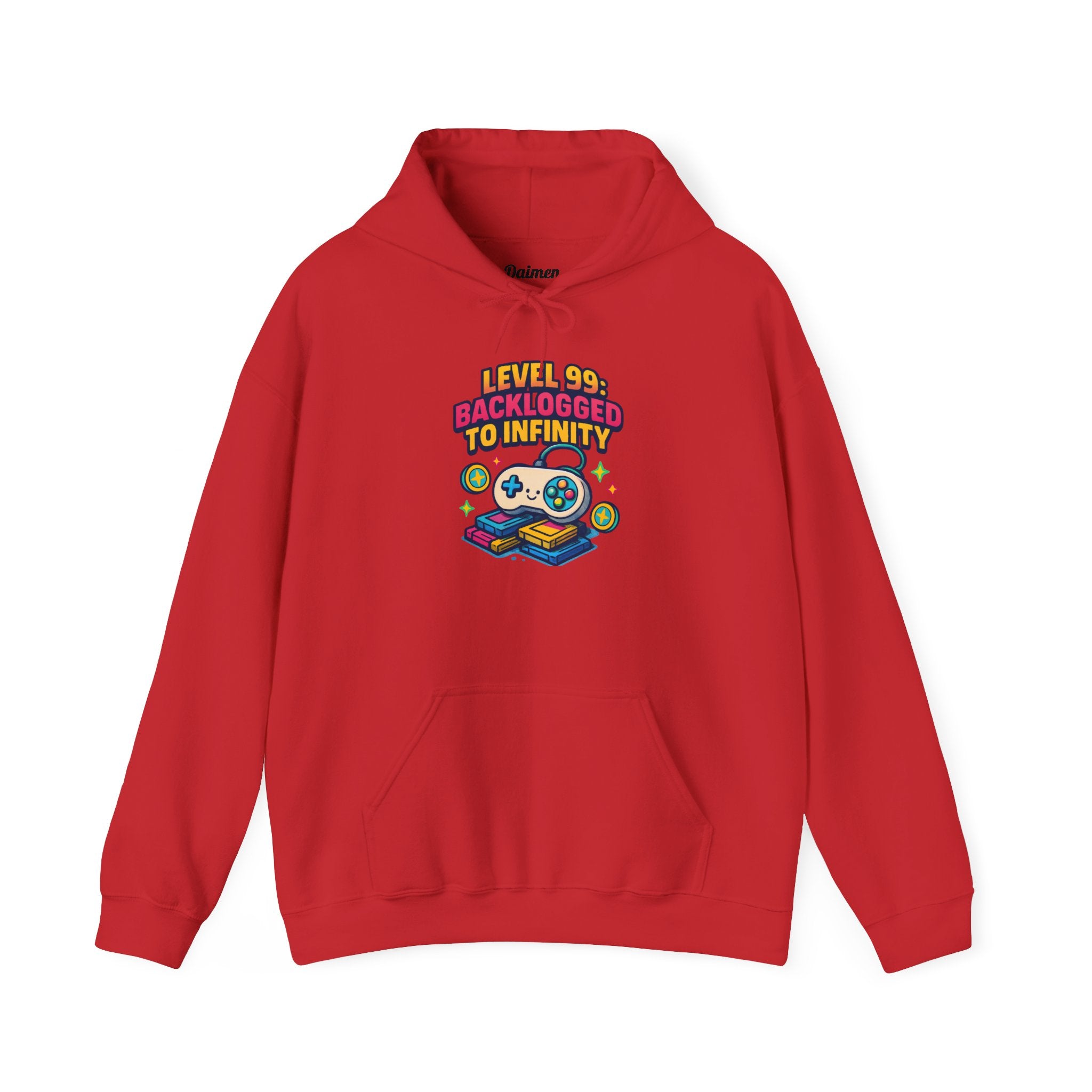 Gaming Hoodie - 'Back Logged to Infinity' Retro Controllers Sweatshirt