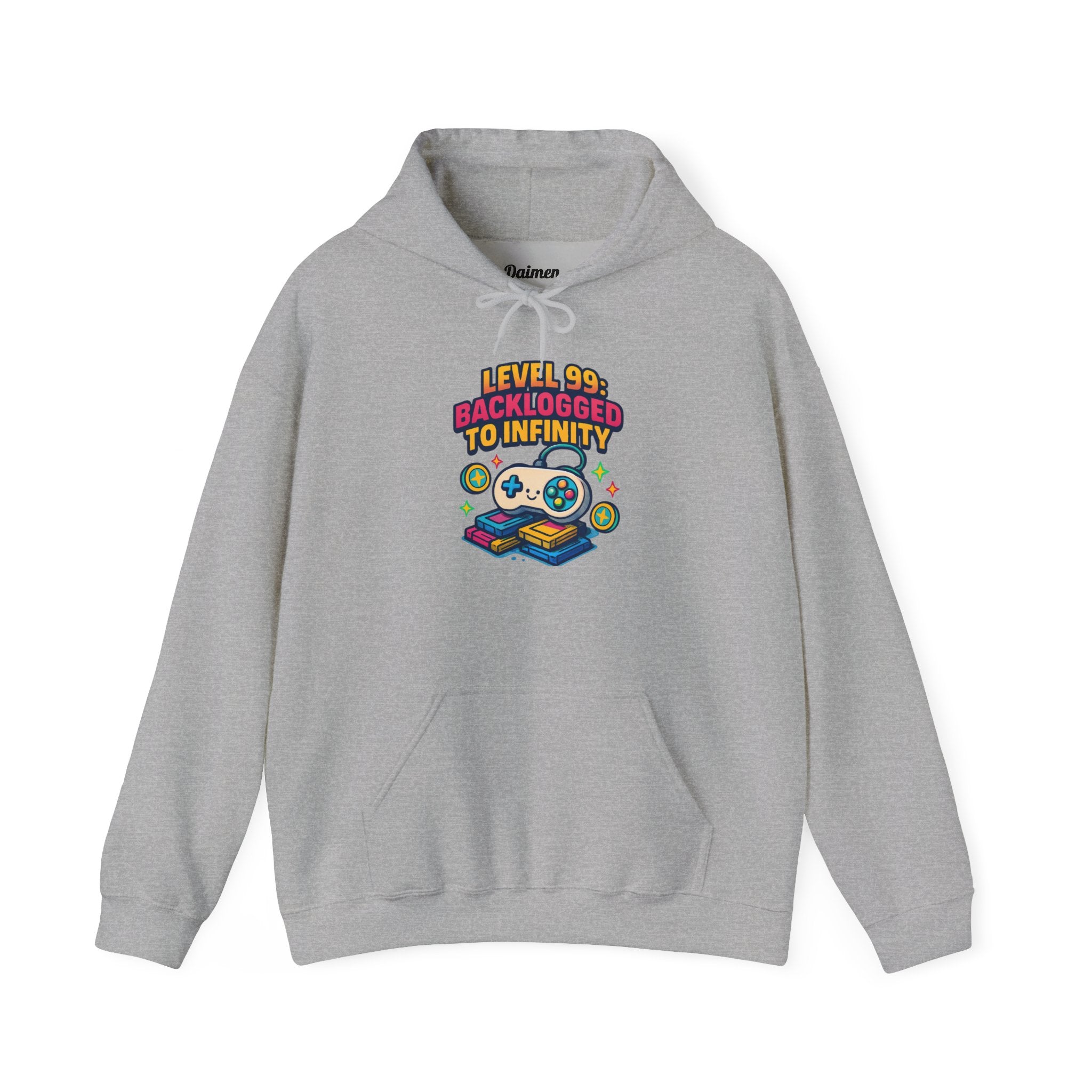 Gaming Hoodie - 'Back Logged to Infinity' Retro Controllers Sweatshirt